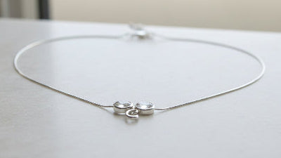 Silver Plated Initial Necklace (C)