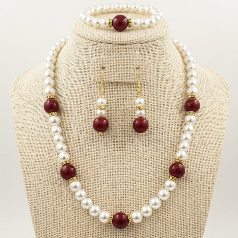 Ruby Jubilee Pearl Set