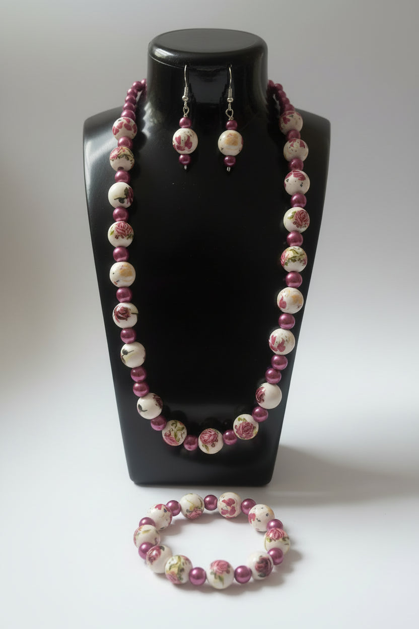 Dark-Rose Garden Elegance Set