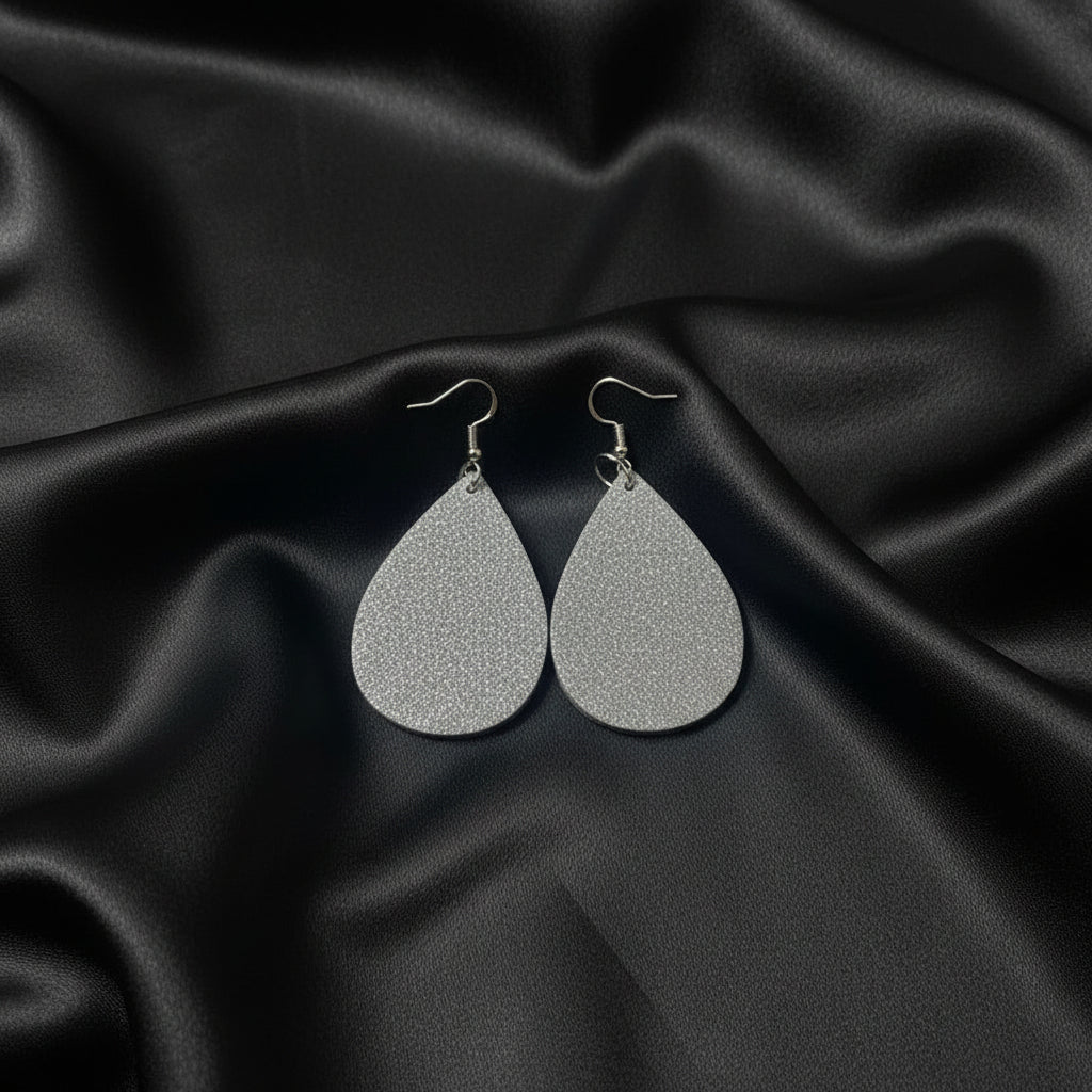 Shimmer Resin Teardrop Earrings