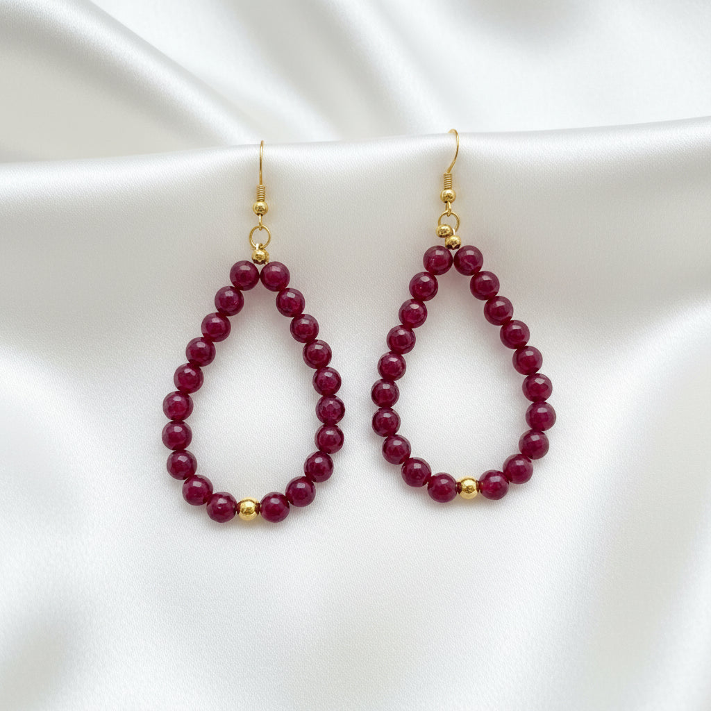 Ruby Majestic Earrings