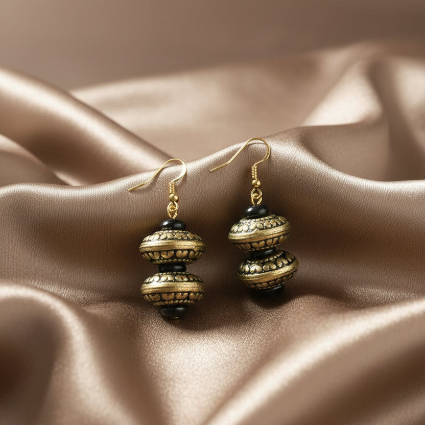 Antique Gold Tribal Earrings