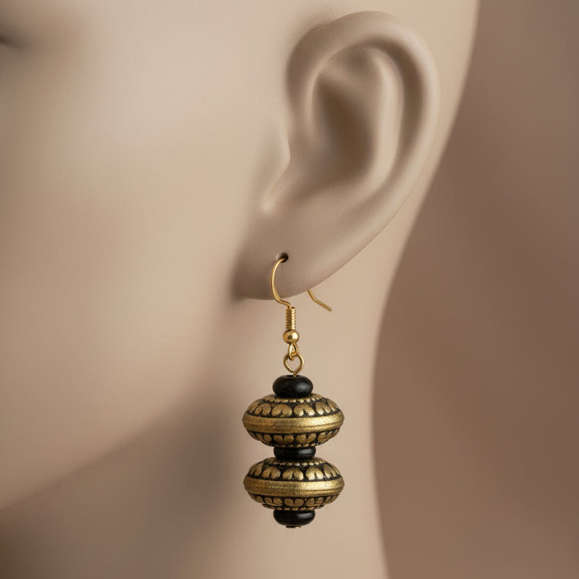 Antique Gold Tribal Earrings
