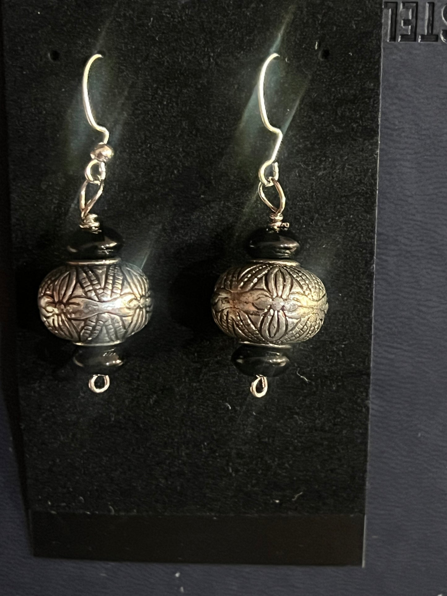 Tribal Silver Statement Earrings