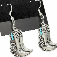 Western Boot Charm Earrings