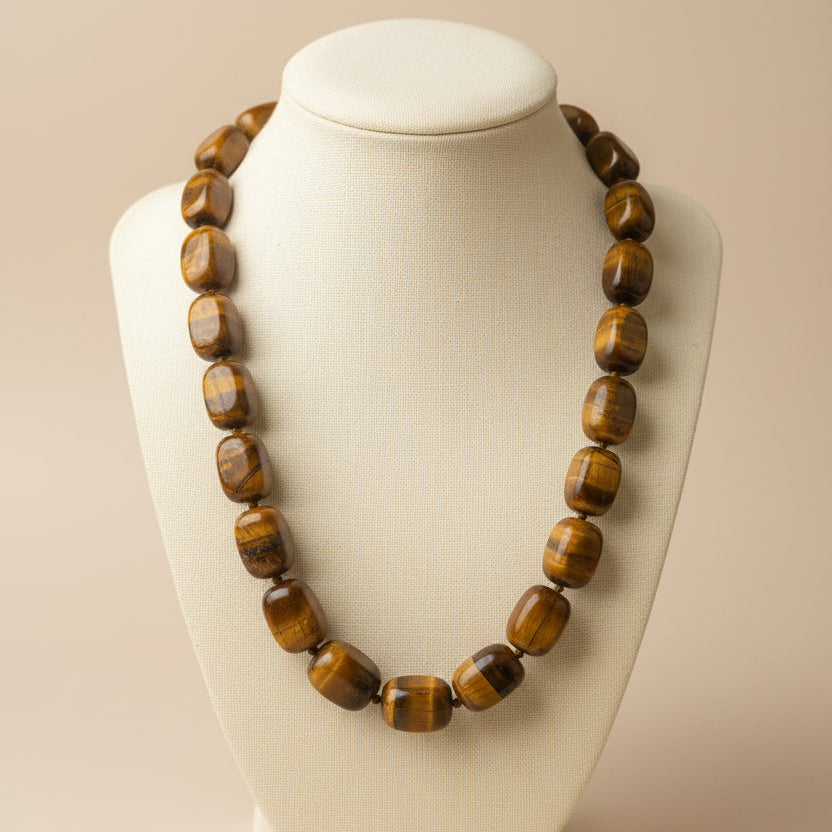 Heritage Stone Tiger Eye Statement Necklace