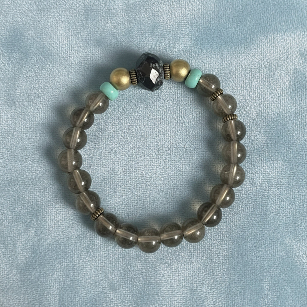 Smoky Quartz Glow Bracelet