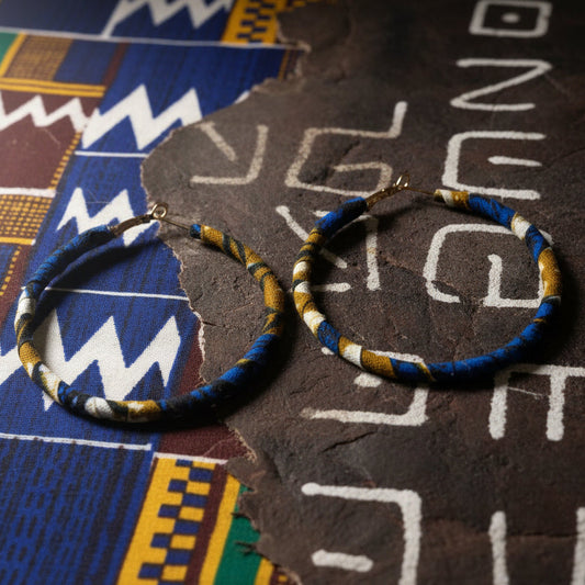 Tribal Ember Wrapped Hoops