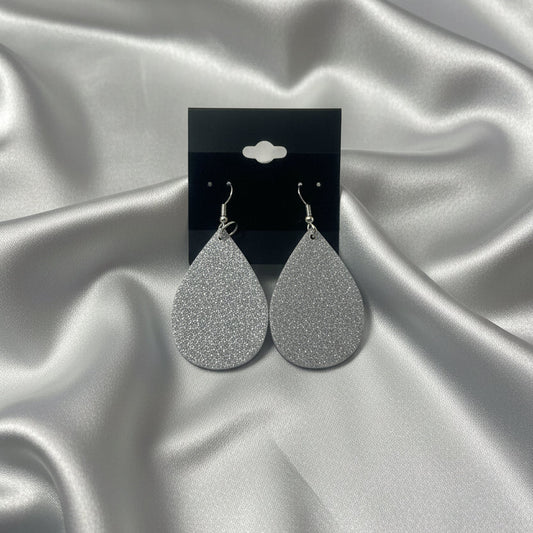 Shimmer Resin Teardrop Earrings
