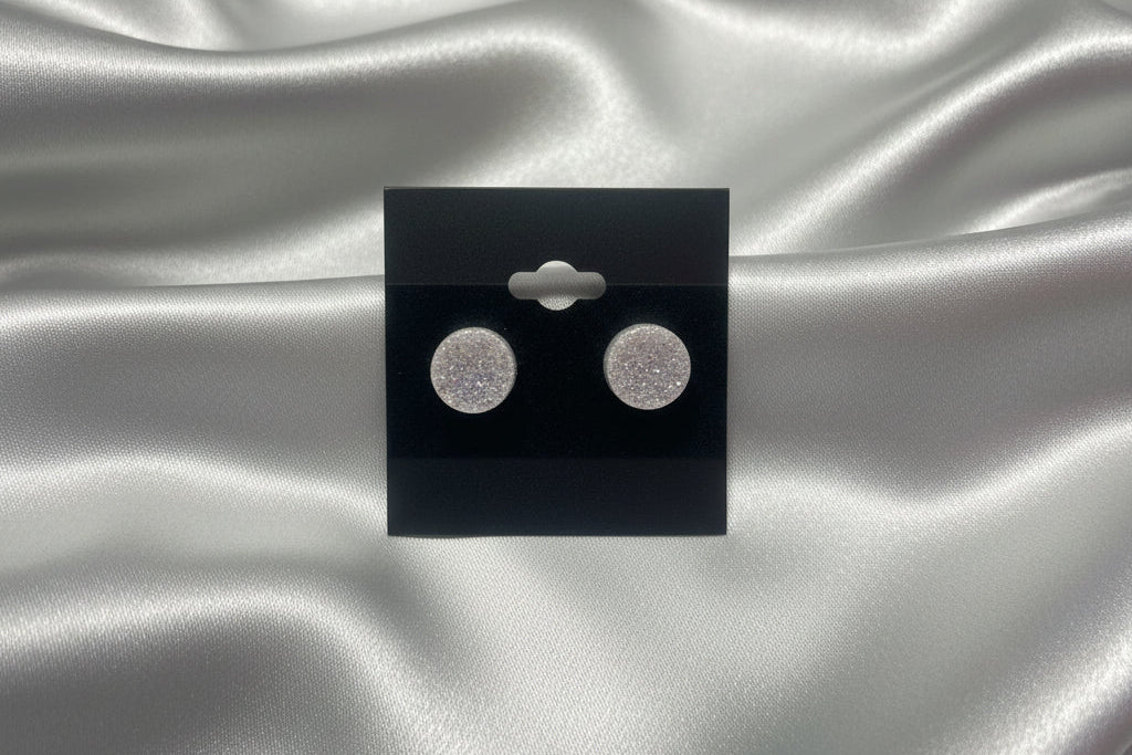 Shimmer Resin Stud Earrings