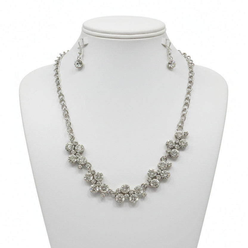 Round Crystal Cluster Statement Set