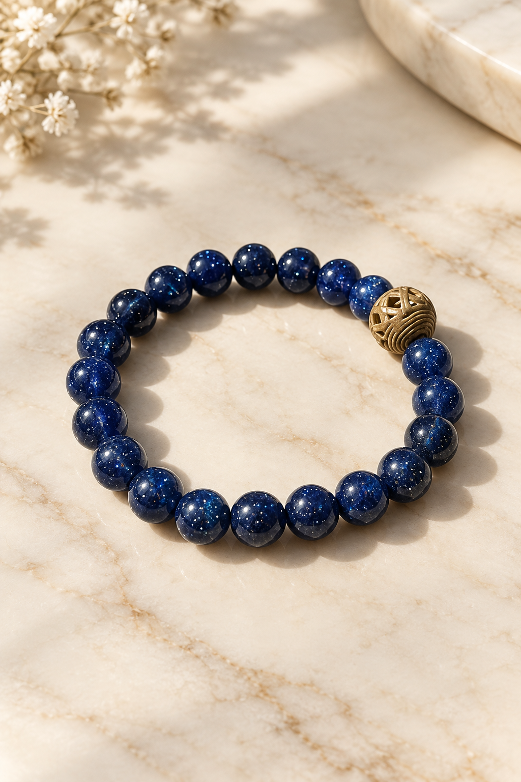 Blue Goldstone Bracelet