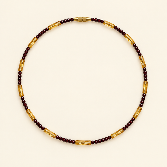 Burgundy Luxe Waist Beads circle main photo