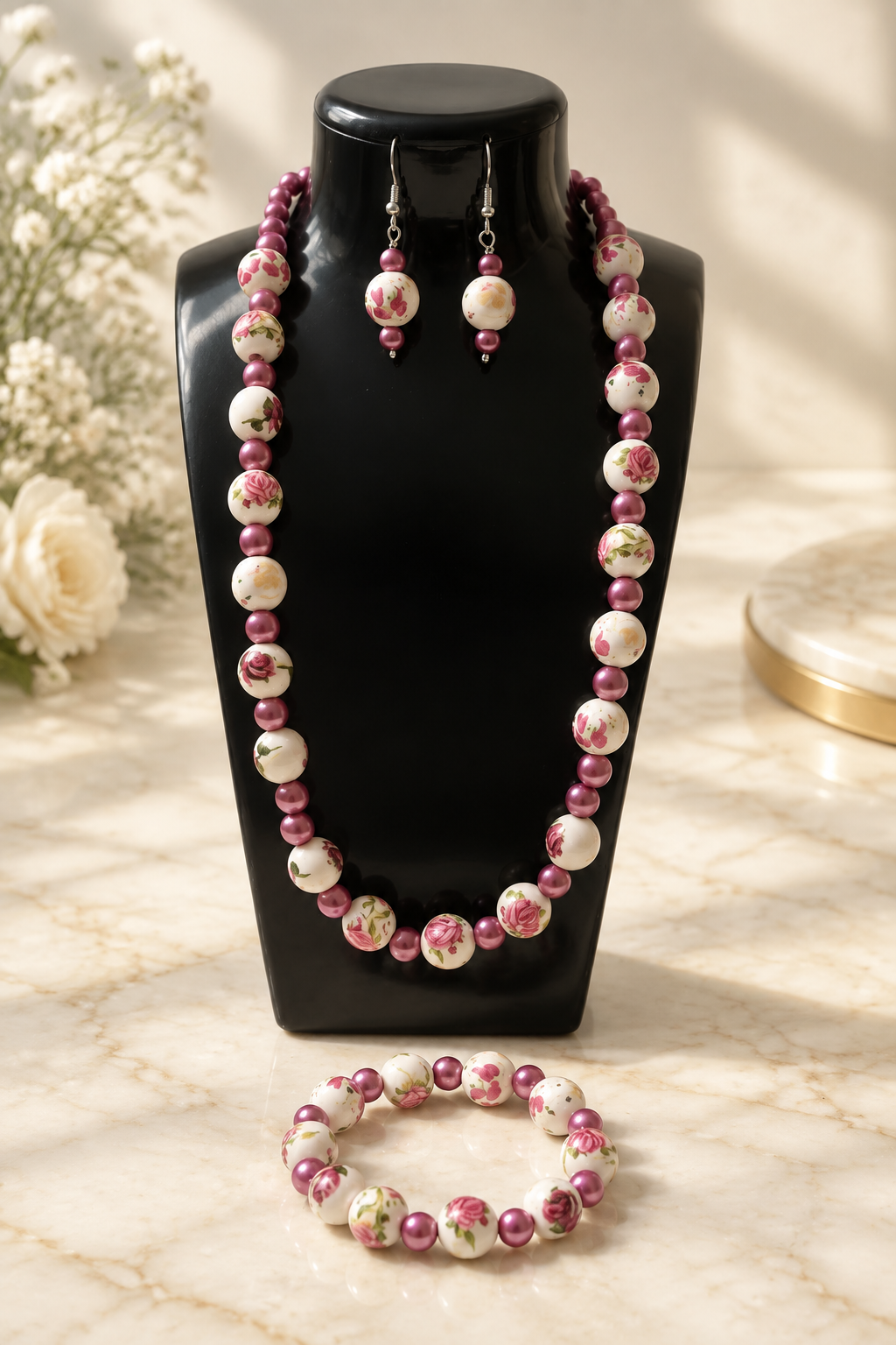 Dark-Rose Garden Elegance Set