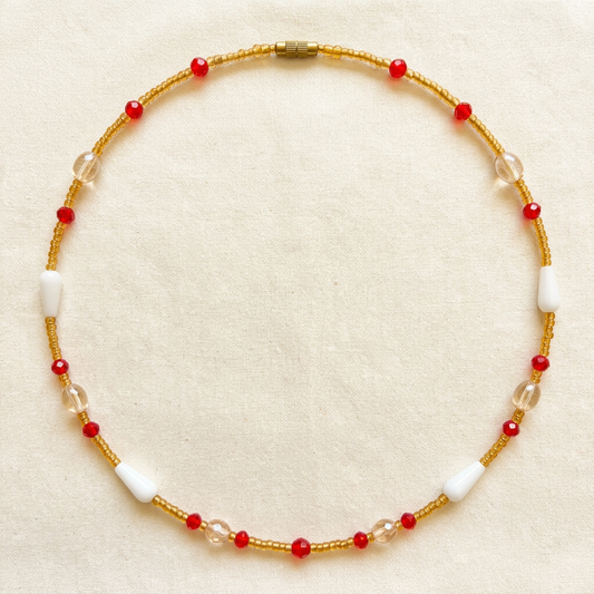 Revised Scarlet Grace circle photo with inline tapered beads