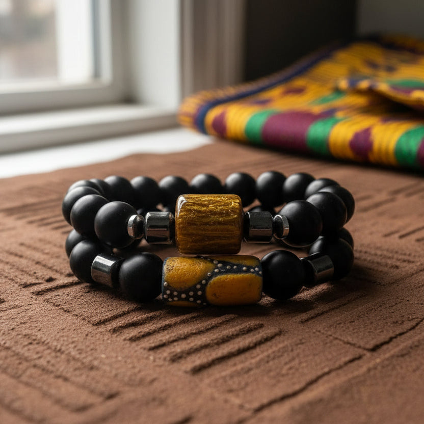 Tribal Ember Duo Bracelet Set